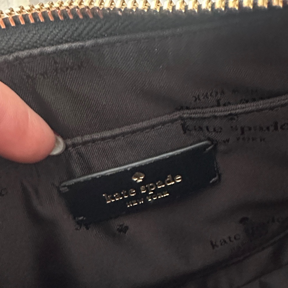 Kate Spade Quilted Black Crossbody with Gold Chain - Picture 5 of 6